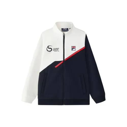 FILA KIDS x ZHONGGUOWANGQIUGONGKAISAI LIANMINGKUAN Куртка Нефритовый Белый Подростки