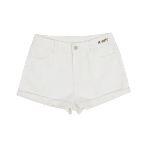Nerdy SS24 Джинсовые шорты Женские Белые