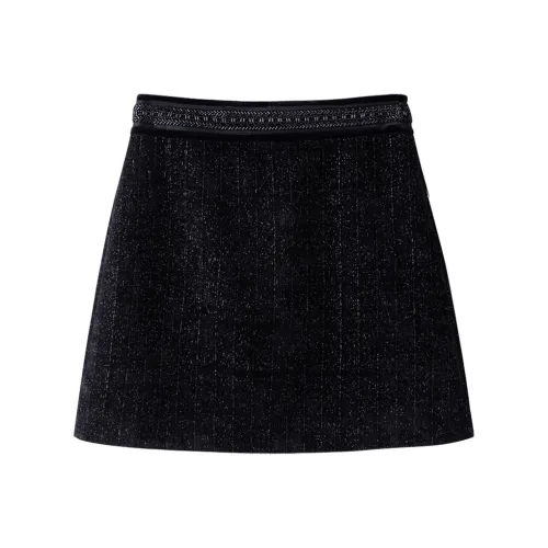 Cypress House Повседневные короткие юбки Женские Черный