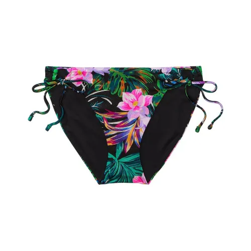 Victoria's Secret Mix Match Боковая сторона Галстук Бикини Низ BT Плавки Женские Черный Тропический