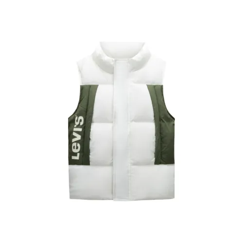 Levi's Теплоизоляционный пуховый жилет цвет конфетный белый для детей в возрасте 3-7 лет