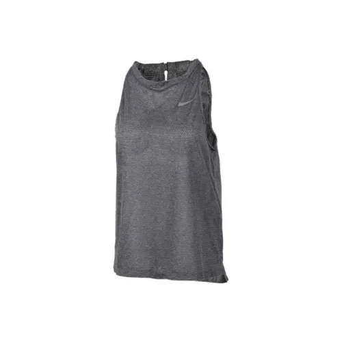 NIKE Серые Женские Спортивные майки без рукавов