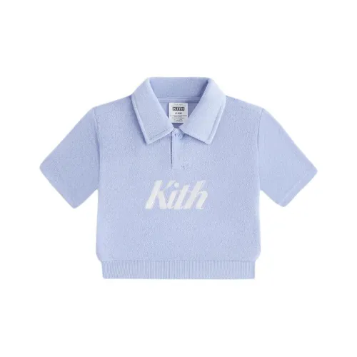 KITH Kids 2024 Summer Collection Т-рубашка OVERSIZED Махровый POLO Премиум Для малышей и детей дошкольного возраста