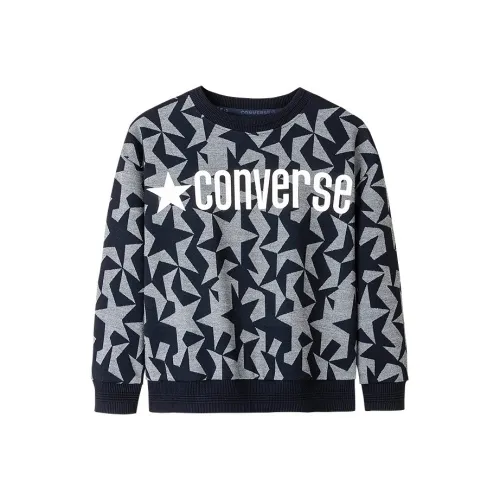 Конверс Толстовка Темно-синий Синий Дети Возраст 3-7 Лет