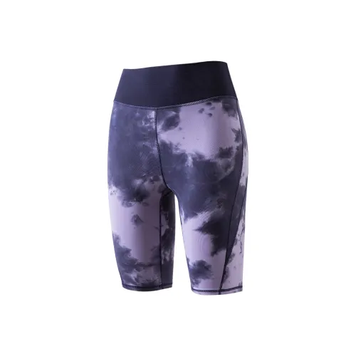 JOCKEY Спортивные шорты женские Tie Dye синий