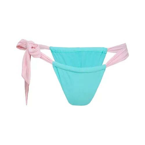 PRINCESS POLLY AVALEE Ruched Галстук один Боковая сторона Bikini Bottoms Плавки Женские Бирюзовый Розовый