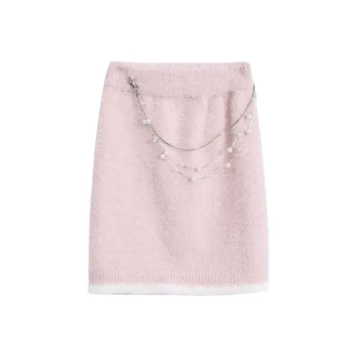 Metamorphosis Повседневный Длинный Юбка Женские Розовый