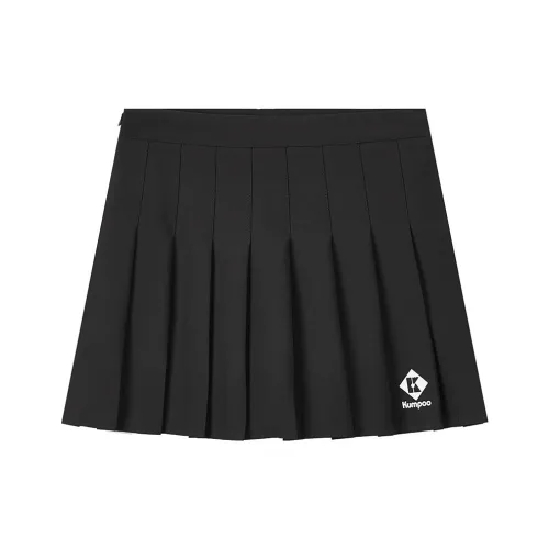 KUMPOO Повседневные короткие юбки Женские Черный