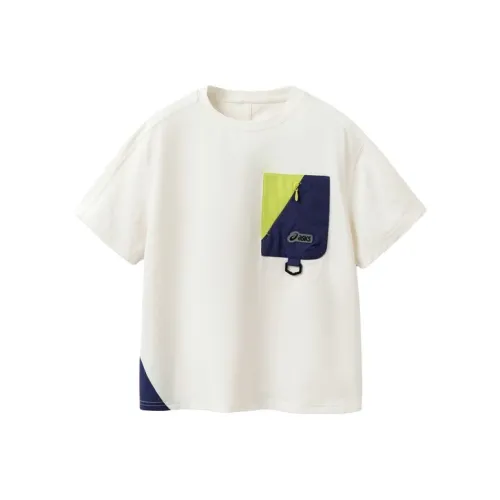 ASICS Японский стиль Light Trend T-рубашка Экрю Подростки