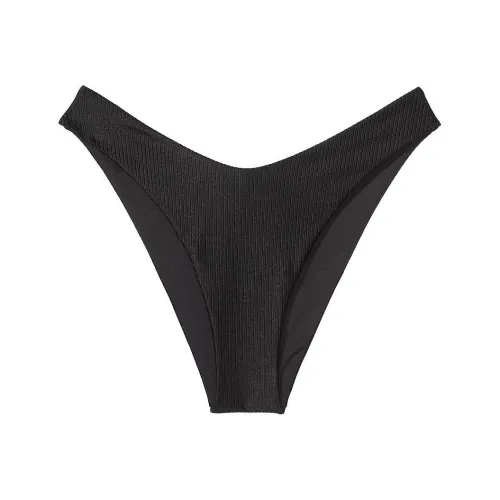 Victoria's Secret Розовый Бразильский Бикини Низ Чисто Черные Плавки Женские Черный