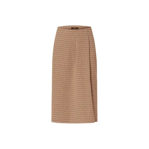 WEEKEND MaxMara Хаки Женские Повседневные Длинные Юбки
