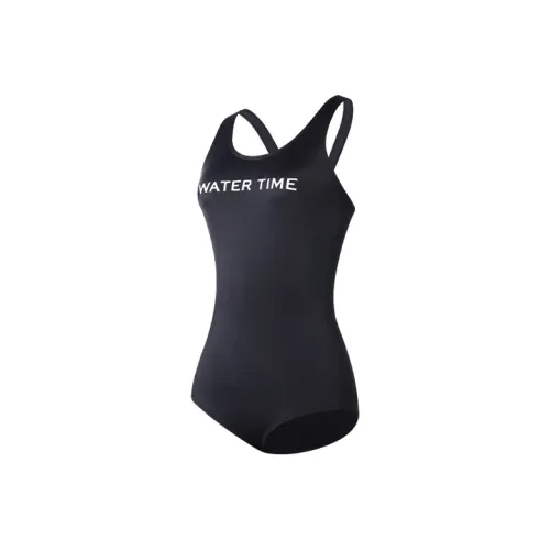 Watertime Обсидиановый черный Женские Ван-Пис Купальники