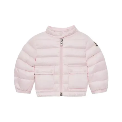 Moncler Пуховик Детская одежда SS24 Розовый Малыш