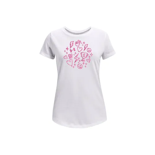 Under Armour Детская одежда Vday HYPE Короткий рукав T-рубашка Детский Белый