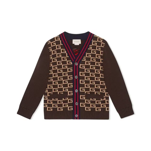 GUCCI Коричневый Kids Свитеры