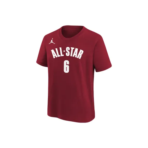 Джордан ЛеБрон Джеймс Los Angeles Lakers All Star Essential T-Рубашка Los Angeles Lakers Детская Спортивная Красная