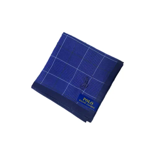 Шарфы из шелка Polo Ralph Lauren унисекс синий