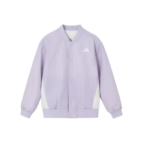 Adidas Куртка Светло-фиолетовый Нефритовый белый для детей 3-7 лет