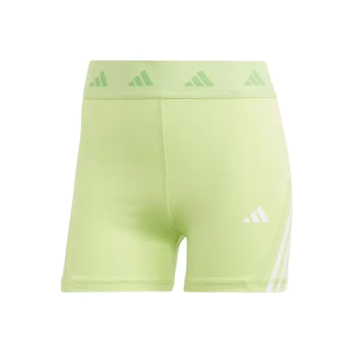 Adidas TECHFIT HYPERGLAM 3' Короткие Леггинсы Спортивные Шорты Женские Зеленые