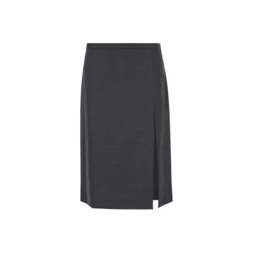 PHILOSOPHY DI LORENZO SERAFINI Повседневный Длинный Юбка Женская Серый