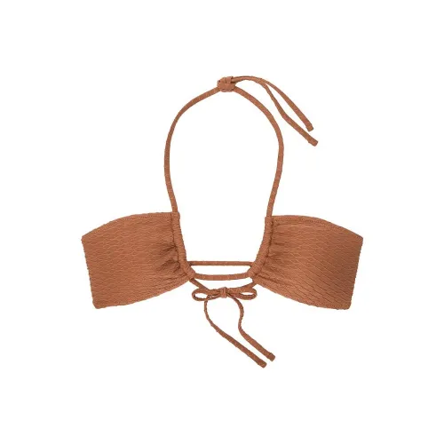 Victoria's Secret Розовый Mix Match Многофункциональный Халтер Бикини Топ C Бикини Женские Карамель