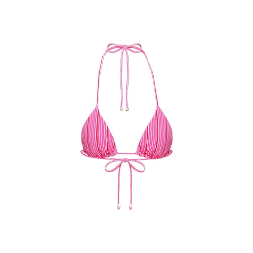 PRINCESS POLLY NEVAEH Бикини Треугольный Топ Бикини Женский Розовый Полоса Розовые Полосы