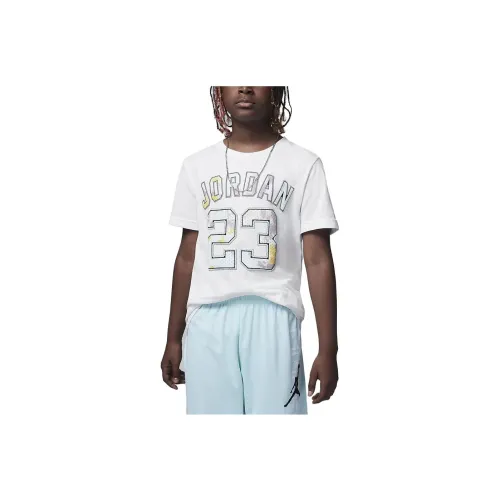 Jordan 23 Ice Dye Белый Женские T-рубашки