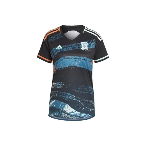 Adidas Аргентина Черные Женские Футбольные Джерси