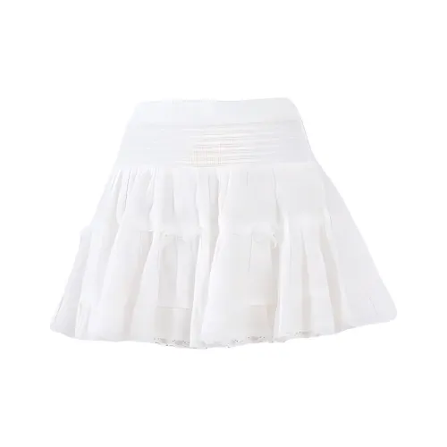Wen Shan Повседневные короткие юбки Женские Белые
