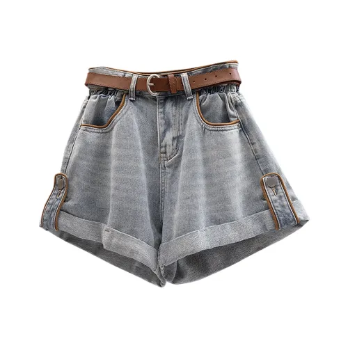 Cypress House Джинсовые шорты Женские Светло-синие