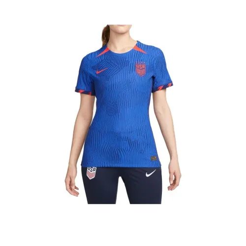 Nike USA Soccer Team Olympic Series SS23 Футбол Джерси Женские Синий