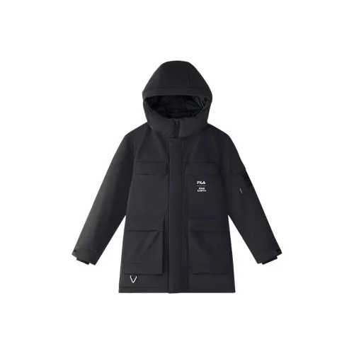 FILA KIDS x BBC EARTH Пуховик Темно-черный Подростки