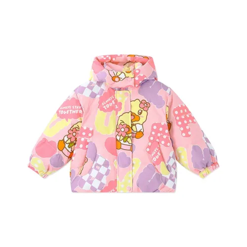 B.Duck Пуховик Розово-вишневый для детей 3-7 лет