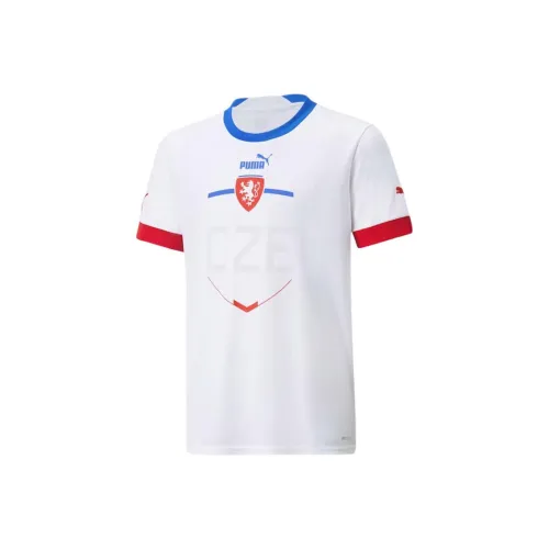 PUMA Czech Republic Белая школьная рубашка с коротким рукавом