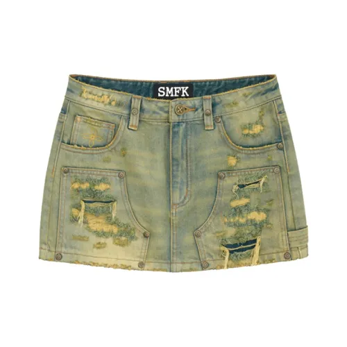 SMFK Джинсовые короткие юбки Женские