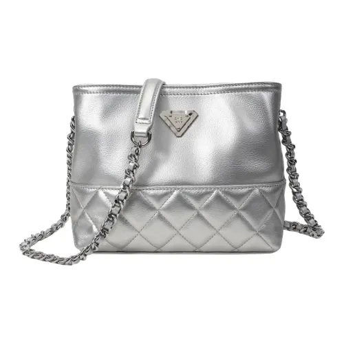 PAYOT Микрофибра Синтетическая Кожа Streamer Galaxy Плечевая Сумка Стандартная Женская Серебряный