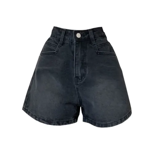 Concubine Zhu Джинсовые шорты Женские Черный Серый