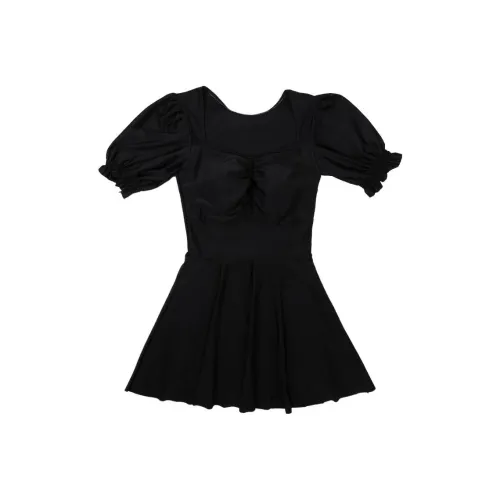 Xu Susu Черные Женские Платья и Юбки для Плавания