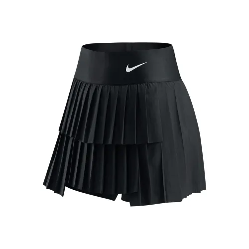 Nike Court Advantage Повседневные Юбки Женские Черный Белый