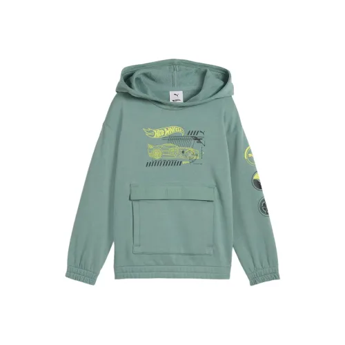 PUMA x HOT WHEELS Толстовка Зеленый Луна Дети 3-7 лет