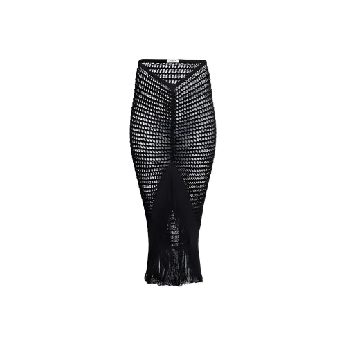 Alaia Повседневный Длинный Юбка Женская Черная