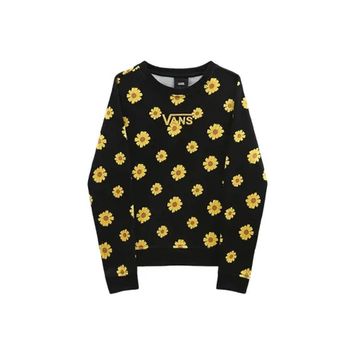 Vans T-рубашка детская одежда Sunfloral CREW SWEATSHIRT черный детский