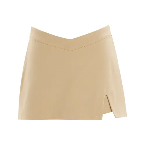 Wen Shan Повседневные короткие юбки женские хаки