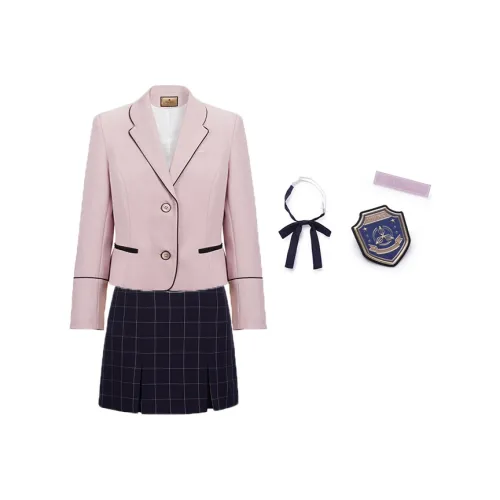 Mrs. Беллфлауэр Spring UNIFORM Женские Преппи стиль Комплекты Розовый