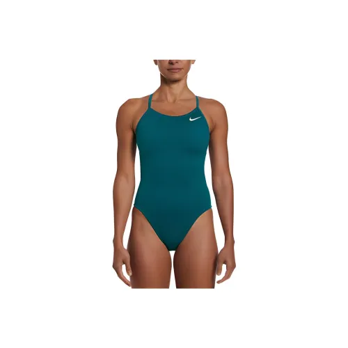 NIKE Морской синий Женские Ван-Пис Купальники