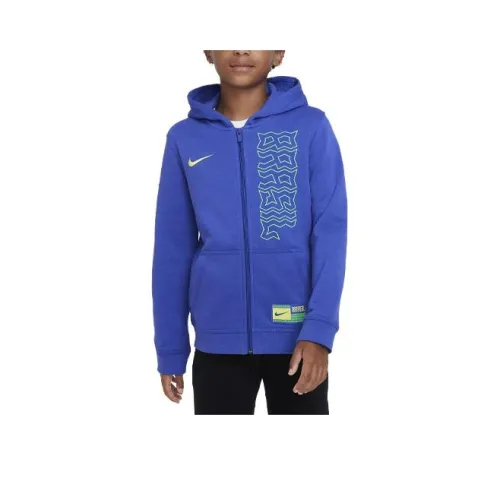nike Brazil Club Флис Толстовка Brazil Club Детский Синий