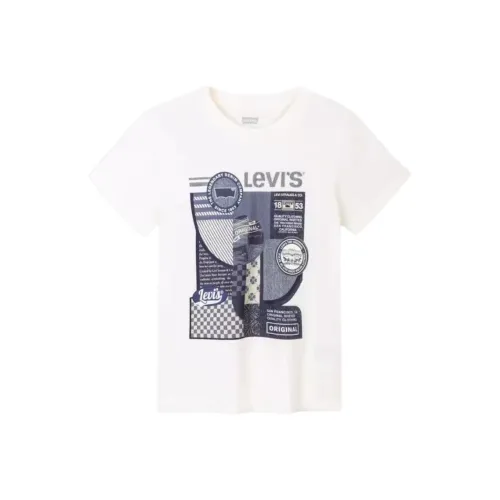 Levi's T-рубашка Конфетно-белая для детей 3-7 лет