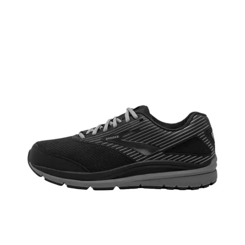 Brooks Slip-resistant Abrasion-resistant Low Top Casual Running Shoes Men's Black Брэдс Слип-резистентный Аbrasion-resistant Низкий Топ Повседневные Беговые Кроссовки Мужские Черные
