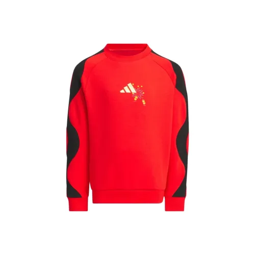 Adidas Толстовка Камень-красный Черный для детей 3-7 лет