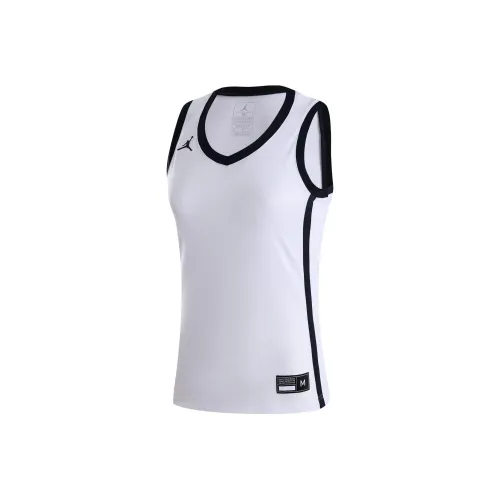 Джордан Dri Fit Баскетбольная Джерси Женская Белая